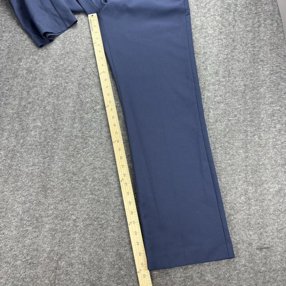 PGA TOUR Men’s Golf Pants 34x32 Navy Blue Performance Dress Slacks Polyester